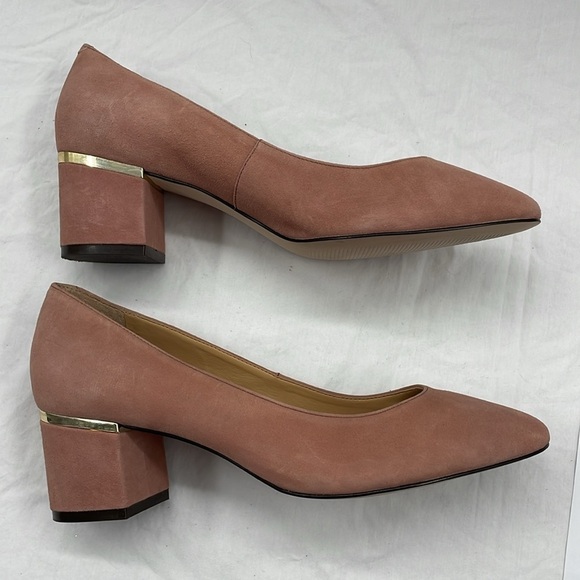 Talbots 8M Leather Slip On Comfy Block Heel Shoes. - Picture 8 of 11